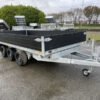 Remolque volquete trilateral Saris K3 406 x 204, 3500 kg, triple eje, con freno, ballestas