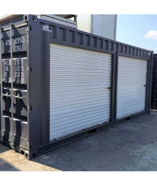 QC.jpg 20-Fuß-Container mit 2 Sektionaltoren