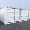 Weißer 20-Fuß-Container mit offenem Seitenzugang